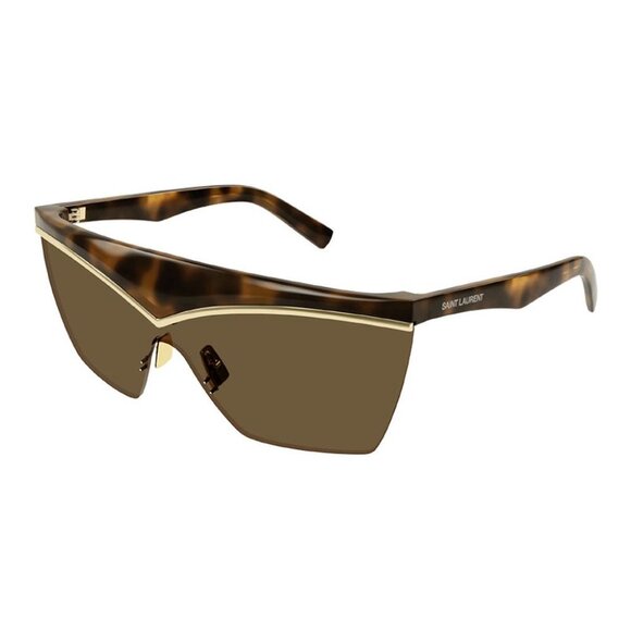 NWT SAINT LAURENT HAVANA GOLD WOMEN SUNGLASSES - Picture 1 of 4